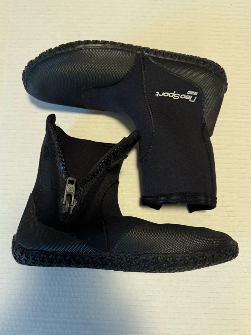 NeoSport 5mm Black Neoprene dive boots booties Water Shoes - 8 men 9.5 women